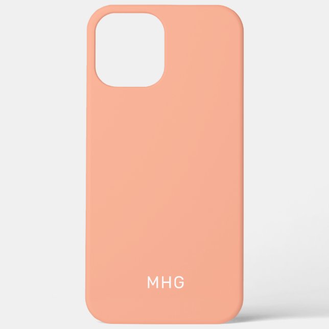 Minimalistische Mit Monogramm Telefonfälle Case-Mate iPhone Hülle (Rückseite)