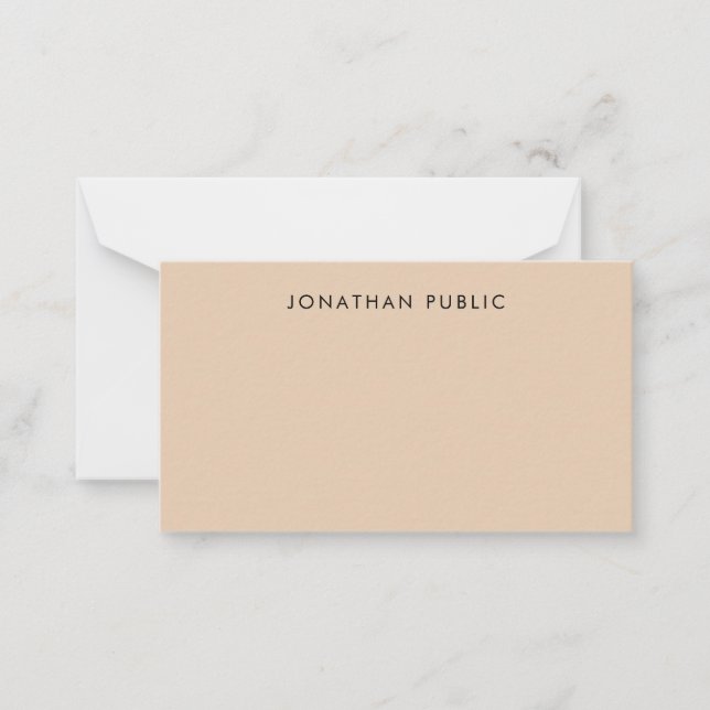 Minimalistische Mit Monogramm Vorlage für Skript (Vorderseite)