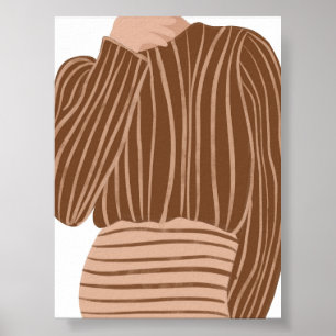Minimalistische Mode-Illustration Poster