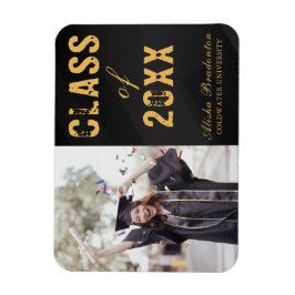 Minimalistische moderne Abschluss Card Magnet