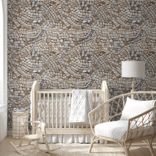 Minimalistische moderne Babyausstattung aus Kleins Tapete