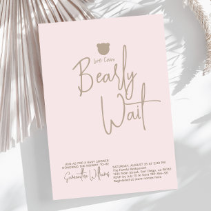 Minimalistische moderne Babydusche Einladung