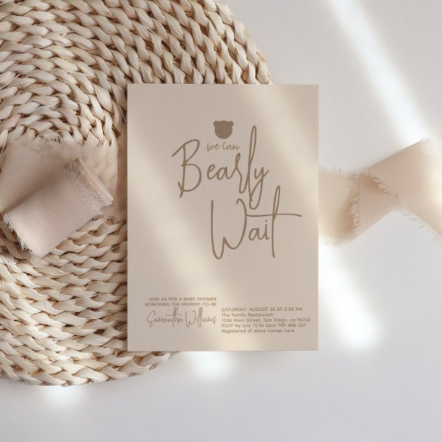 Minimalistische moderne Babydusche Einladung (Von Creator hochgeladen)