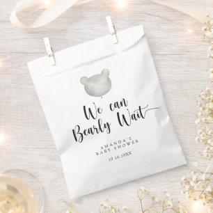 Minimalistische moderne Babydusche Geschenktütchen