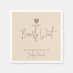 Minimalistische moderne Bärendusche Serviette