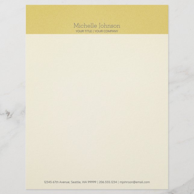 Minimalistische moderne Beige Grainy Textur Briefbogen (Vorderseite)