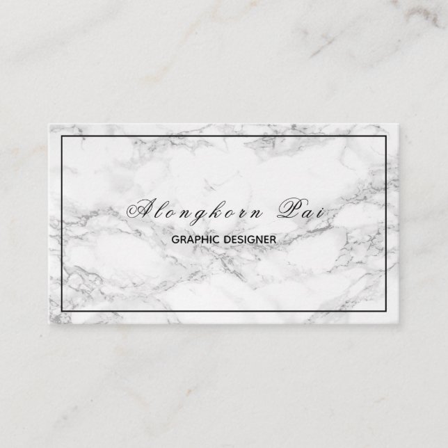 Minimalistische moderne berufliche Geschäfts-Karte Visitenkarte (Vorderseite)