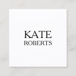 Minimalistische moderne berufliche Geschäftskarte Quadratische Visitenkarte