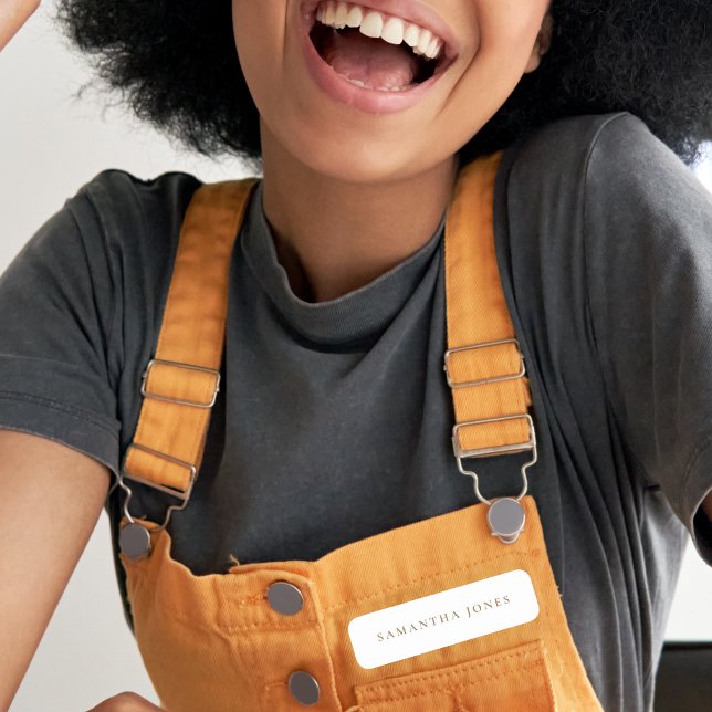 Minimalistische moderne Bezeichnung Namensschild (modern minimalist name tag)