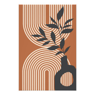 Minimalistische moderne Boho-Stil-Wandkunst Fotodruck