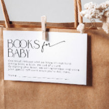 Minimalistische moderne Bücher für Baby Shower