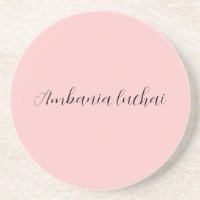 Minimalistische moderne Champagner-Rosa einfache C