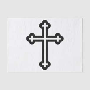 Minimalistische moderne christliche Symbolkunst de Seidenpapier