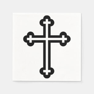 Minimalistische moderne christliche Symbolkunst de Serviette