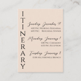 Minimalistische moderne Einschlusskarte Begleitkarte