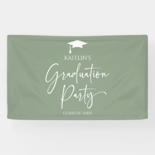Minimalistische Moderne Elegante Graduierungsparty Banner