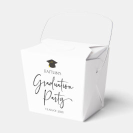 Minimalistische Moderne Elegante Graduierungsparty Geschenkschachtel