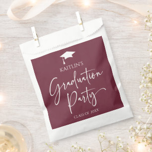 Minimalistische Moderne Elegante Graduierungsparty Geschenktütchen