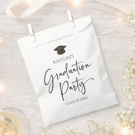 Minimalistische Moderne Elegante Graduierungsparty Geschenktütchen
