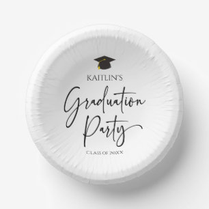 Minimalistische Moderne Elegante Graduierungsparty Pappteller