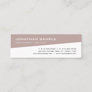 Minimalistische Moderne Elegantes Design Trendy Sc Mini Visitenkarte