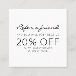 Minimalistische moderne Empfehlung