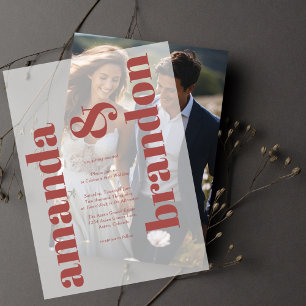 Minimalistische moderne, fette SkriptWedding