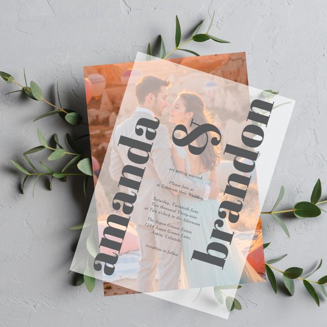 Minimalistische moderne, fette SkriptWedding (Von Creator hochgeladen)