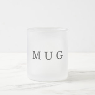 Minimalistische Moderne Grafikdesign Mattglastasse