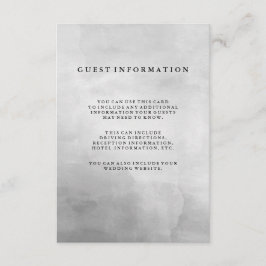 Minimalistische, moderne Graufarben Gastdetails Begleitkarte