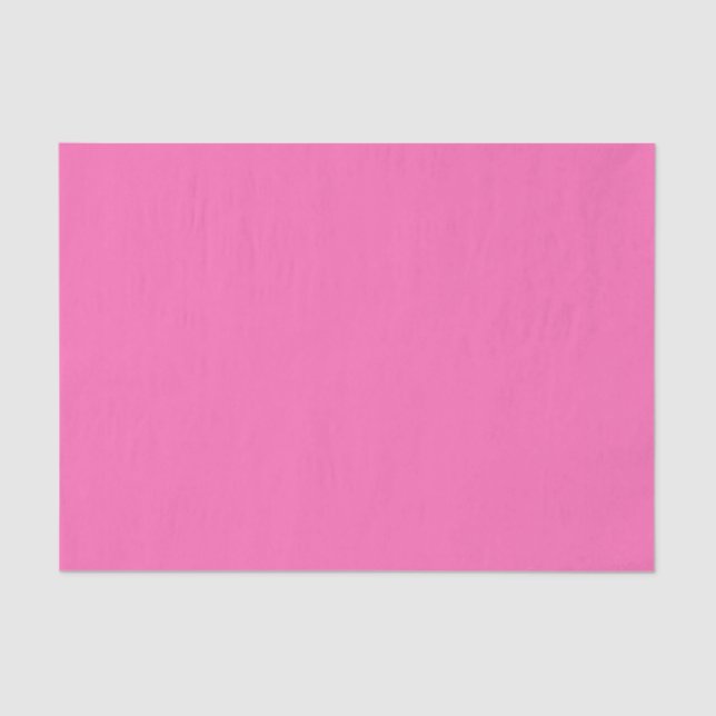 Minimalistische, moderne, heiß rosa Farbe Seidenpapier (Vorderseite)