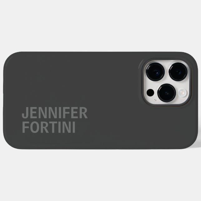 Minimalistische Moderne hinzufügen Case-Mate iPhone Hülle (Rückseite (Horizontal))