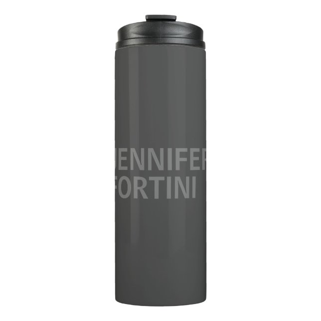 Minimalistische Moderne hinzufügen Thermosbecher (Vorderseite)