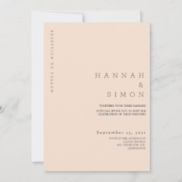 Minimalistische moderne Hochzeit im Herbst Einladu