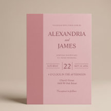 Minimalistische moderne Hochzeit im Rosé-Ton