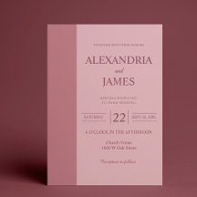 Minimalistische moderne Hochzeit mit Blush-Bar