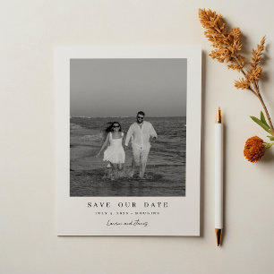 Minimalistische moderne Hochzeit Sichern Sie die D Save The Date