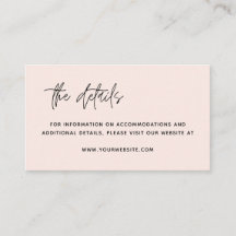 Minimalistische, moderne Hochzeitsdetails - Eintri