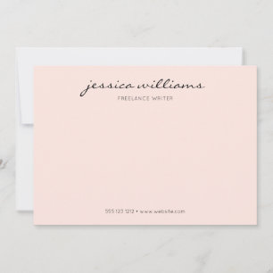 Minimalistische moderne Kalligrafie Beruflich Mitteilungskarte