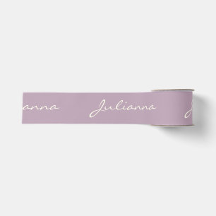 Minimalistische moderne Kalligrafie Lila Violetter Ripsband