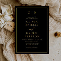 Minimalistische moderne kalligraphische Black-Gold