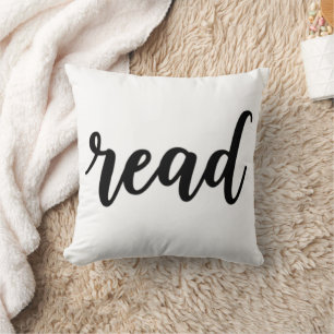 Minimalistische moderne kursive "lesen" Kalligrafi Kissen