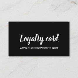 Minimalistische moderne Loyalitätskarte Visitenkarte