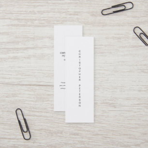 Minimalistische moderne mini visitenkarte
