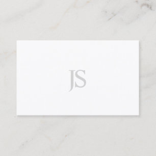 Minimalistische, moderne Mit Monogramm Vorlage Visitenkarte