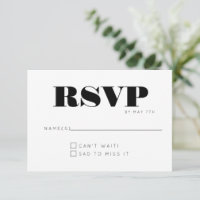 Minimalistische moderne Monogram Black and White W