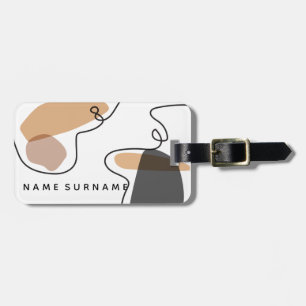 Minimalistische moderne Pastelle Gepäckanhänger