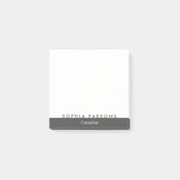 Minimalistische moderne personalisierte Post-it-No