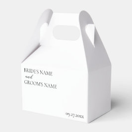Minimalistische moderne Platzkarte für einfache Ho Geschenkschachtel