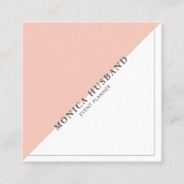 Minimalistische moderne quadratische visitenkarte